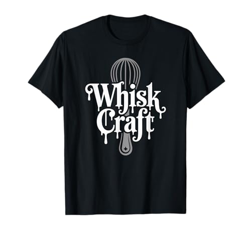 Lustiger Backspruch Schneebesen Handwerk Küche Wortspiel Humor Frauen Männer T-Shirt von Witch Theme Cook Halloween Chef Pastry Joke