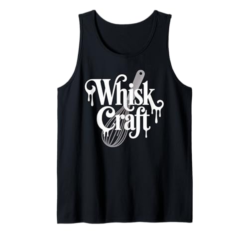 Lustiger Backspruch Schneebesen Handwerk Küche Wortspiel Humor Frauen Männer Tank Top von Witch Theme Cook Halloween Chef Pastry Joke