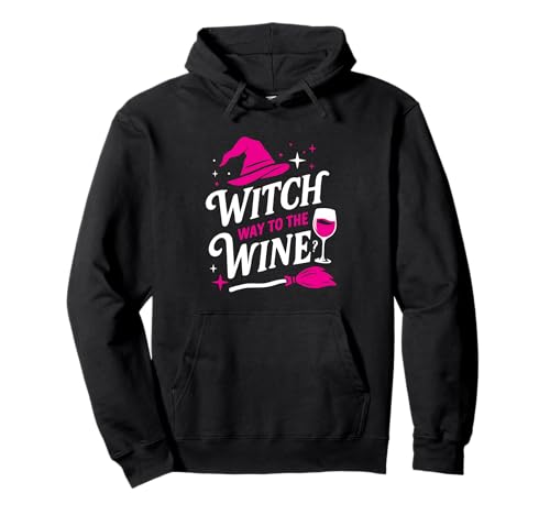 Witch Way to The Wine Lustiger Weinliebhaber Halloween Damen Pullover Hoodie Witch Way to The Wine Lustiger Weinliebhaber Halloween Damen Pullover Hoodie von Witch Way to the Wine Tee Shirts