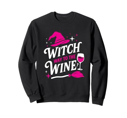 Witch Way to The Wine Lustiger Weinliebhaber Halloween Damen Sweatshirt Witch Way to The Wine Lustiger Weinliebhaber Halloween Damen Sweatshirt von Witch Way to the Wine Tee Shirts