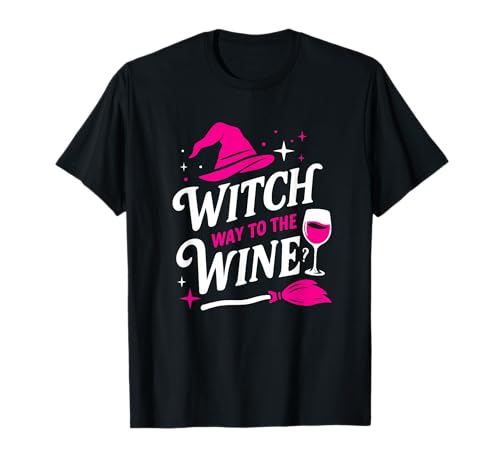 Witch Way to The Wine Lustiger Weinliebhaber Halloween Damen T-Shirt Witch Way to The Wine Lustiger Weinliebhaber Halloween Damen T-Shirt von Witch Way to the Wine Tee Shirts