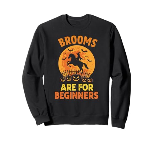 Hexenbesen Lustiges Pferdeliebhaber Mädchen Halloween-Kostüm Sweatshirt Hexenbesen Lustiges Pferdeliebhaber Mädchen Halloween-Kostüm Sweatshirt von Witch on a Horse Equestrian Halloween Costume