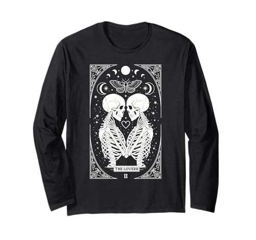 The Lovers Vintage Tarot Card Astrology Goth Halloween Women Langarmshirt The Lovers Vintage Tarot Card Astrology Goth Halloween Women Langarmshirt von Witchcraft Dark Goth Moth Shirts