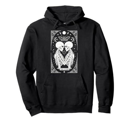 The Lovers Vintage Tarot Card Astrology Goth Halloween Women Pullover Hoodie The Lovers Vintage Tarot Card Astrology Goth Halloween Women Pullover Hoodie von Witchcraft Dark Goth Moth Shirts