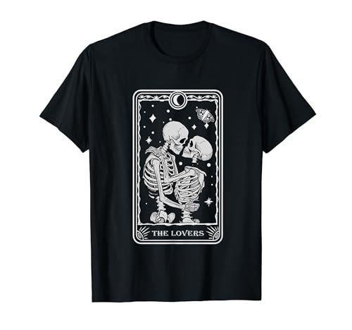 The Lovers Vintage Tarot Card Astrology Goth Halloween Women T-Shirt The Lovers Vintage Tarot Card Astrology Goth Halloween Women T-Shirt von Witchcraft Dark Goth Moth Shirts