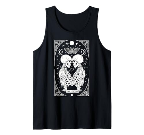 The Lovers Vintage Tarot Card Astrology Goth Halloween Women Tank Top The Lovers Vintage Tarot Card Astrology Goth Halloween Women Tank Top von Witchcraft Dark Goth Moth Shirts