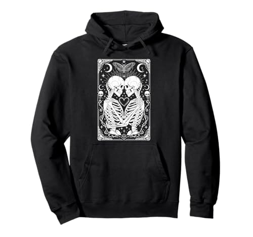 The Lovers Vintage Tarot Card Astrology Goth Halloween Women Pullover Hoodie von Witchcraft Dark Goth Shirts Women