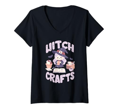 Damen Witch Crafts Wortspiel T-Shirt mit V-Ausschnitt Damen Witch Crafts Wortspiel T-Shirt mit V-Ausschnitt von Witchcraft Designs
