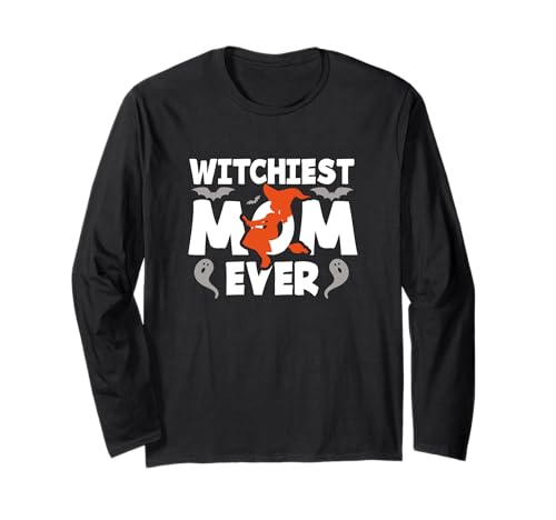 Hexenmutter Halloween Mama Mutter Hexenreichste Mutter Aller Zeiten Langarmshirt von Witchiest Mom Ever Halloween Gift