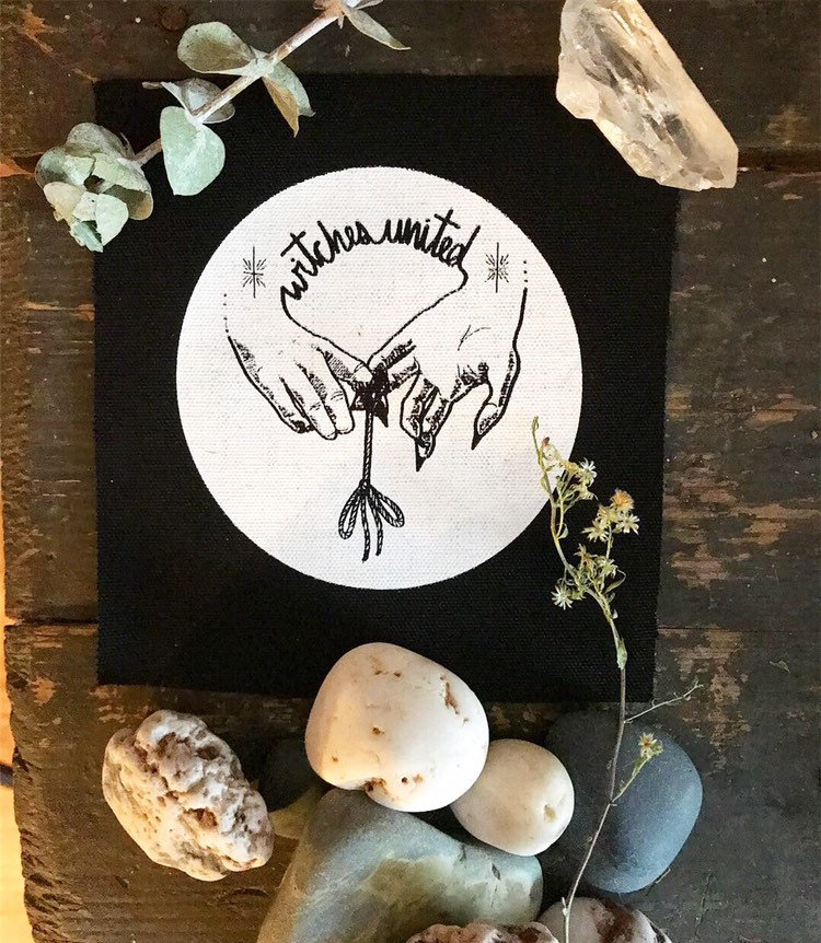 Hexen Vereint Mini Aufnäher von Witchsnest