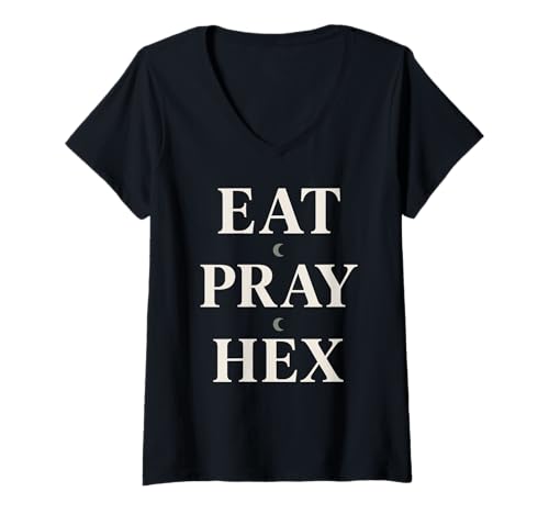 Damen Kitchen Witch Herbs Magic Moonlight Cooking Pagan Vibes T-Shirt mit V-Ausschnitt Damen Kitchen Witch Herbs Magic Moonlight Cooking Pagan Vibes T-Shirt mit V-Ausschnitt von Witchy Cozy Stirring Herbal Witchcraft Powered Tee