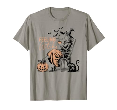 Feeling Witchy Halloween für Mädchen T-Shirt Feeling Witchy Halloween für Mädchen T-Shirt von Witchy Halloween Costume