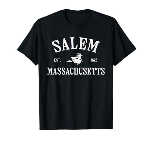 Salem Massachusetts Hexe Fliegender Besen Halloween Frauen T-Shirt Salem Massachusetts Hexe Fliegender Besen Halloween Frauen T-Shirt von Witchy Salem Broomstick Halloween Shirt Company