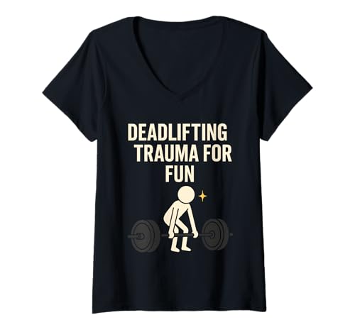 Damen Shadow Work Spiritueller Humor Emotional Healing Inner Child T-Shirt mit V-Ausschnitt von Witchy Therapy Mental Health Motivation Gift