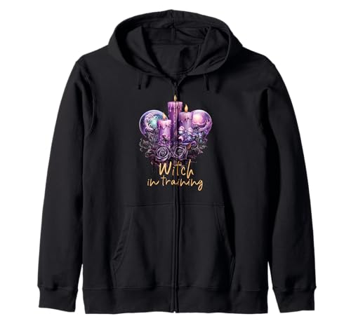Lila Kerzen Floral Magical Spells Goth Witch In Training Kapuzenjacke Lila Kerzen Floral Magical Spells Goth Witch In Training Kapuzenjacke von Witchy Vibes Saying