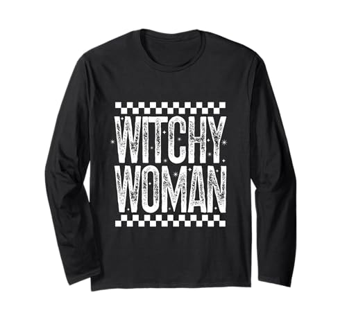 Witchy Woman Spooky Mama Retro Halloween Season Zitat Geschenk Langarmshirt Witchy Woman Spooky Mama Retro Halloween Season Zitat Geschenk Langarmshirt von Witchy Woman T-Shirt Co.