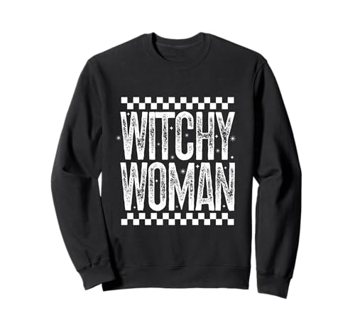 Witchy Woman Spooky Mama Retro Halloween Season Zitat Geschenk Sweatshirt von Witchy Woman T-Shirt Co.