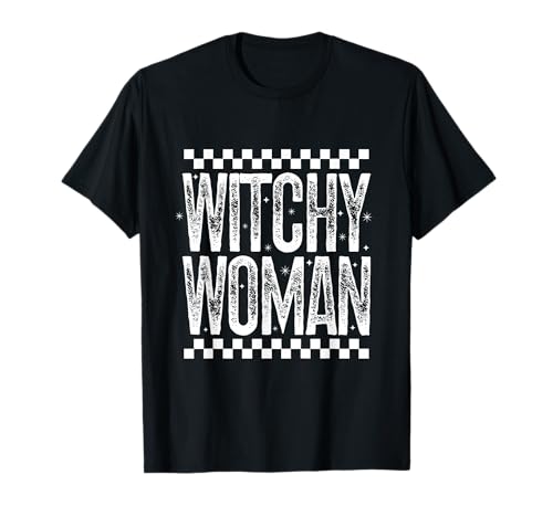 Witchy Woman Spooky Mama Retro Halloween Season Zitat Geschenk T-Shirt von Witchy Woman T-Shirt Co.