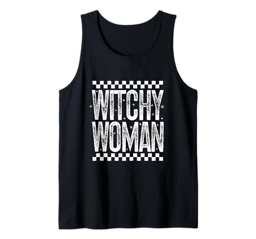 Witchy Woman Spooky Mama Retro Halloween Season Zitat Geschenk Tank Top von Witchy Woman T-Shirt Co.