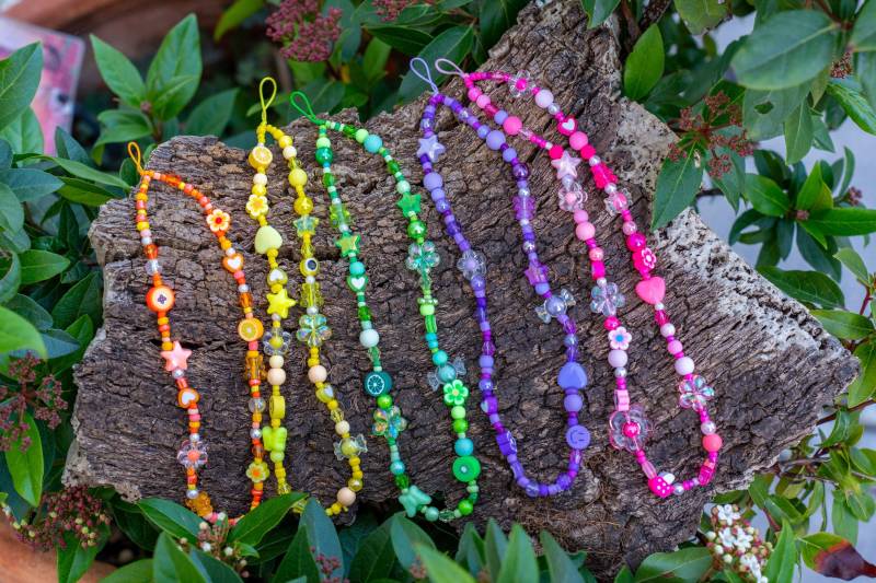 Perlen-Handykette/Regenbogen/ Diy Handykette Trendy Widerstandsfähig Perlen-Handykette/Regenbogen/ Diy Handykette Trendy Widerstandsfähig von WitchyPearls