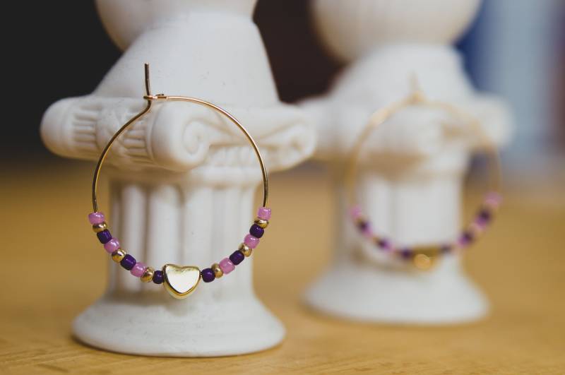 Perlenohrringe "Annabelle"/Ohrringe Hoops Creolen/ Modeschmuck Y2K Schmuck von WitchyPearls