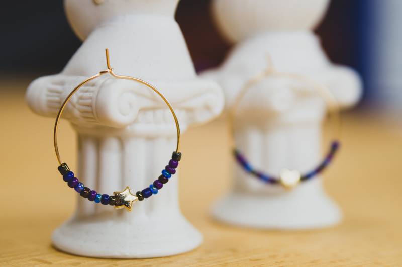 Perlenohrringe "Midnight Witch"/Ohrringe Hoops Creolen/ Modeschmuck Y2K Schmuck Perlenohrringe "Midnight Witch"/Ohrringe Hoops Creolen/ Modeschmuck Y2K Schmuck von WitchyPearls
