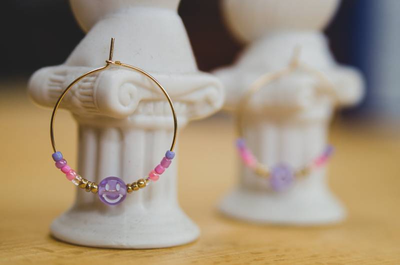 Perlenohrringe "Spring Fairy"/Ohrringe Hoops Creolen/ Modeschmuck Y2K Schmuck von WitchyPearls