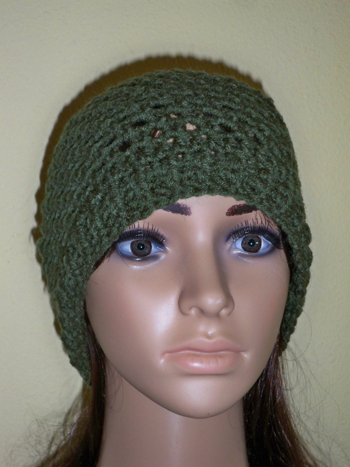 Olive Zwei Stich Beanie Olive Zwei Stich Beanie von WithHopeandLove