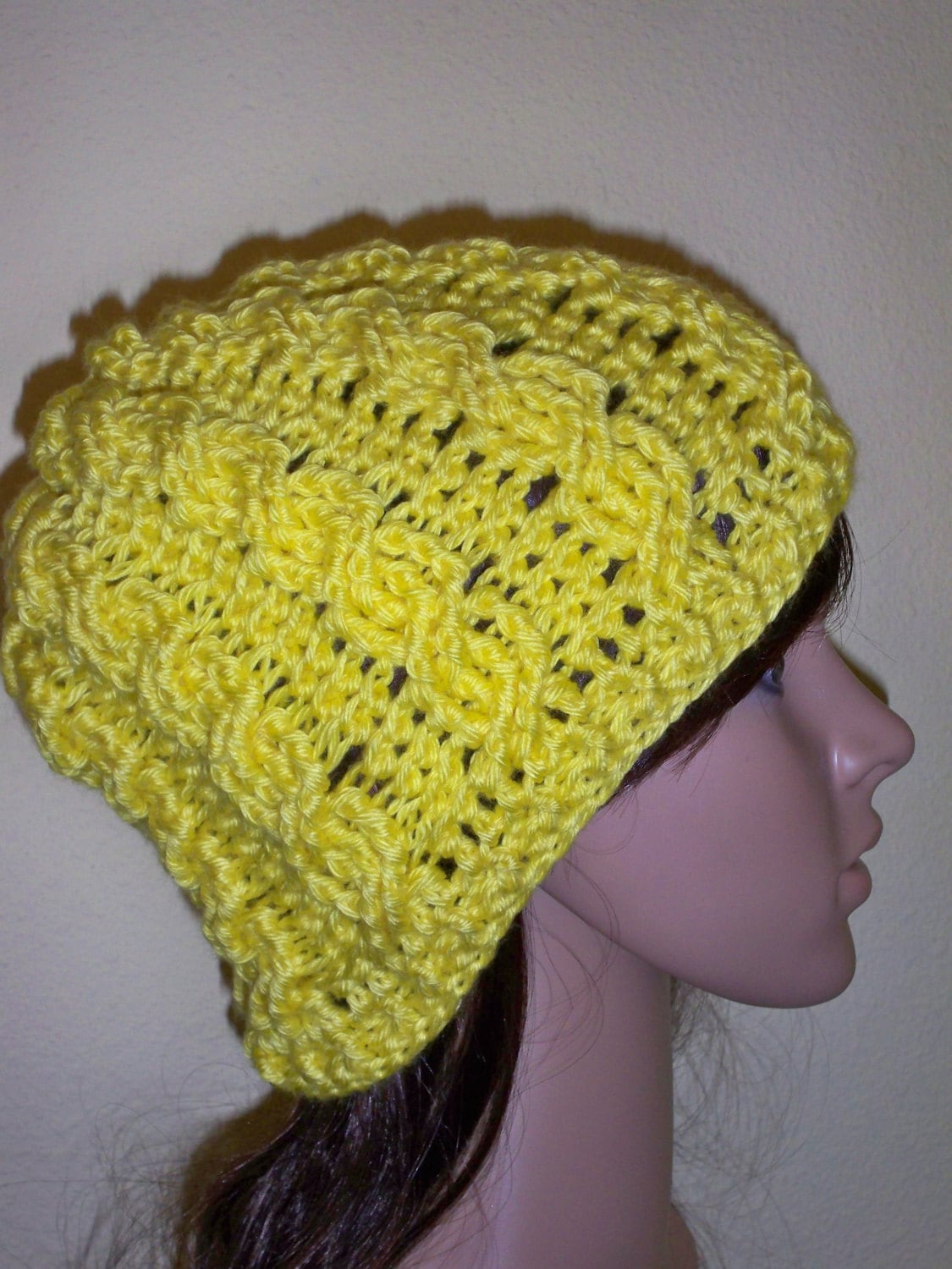 Sunshine Yellow Zopfmütze Sunshine Yellow Zopfmütze von WithHopeandLove