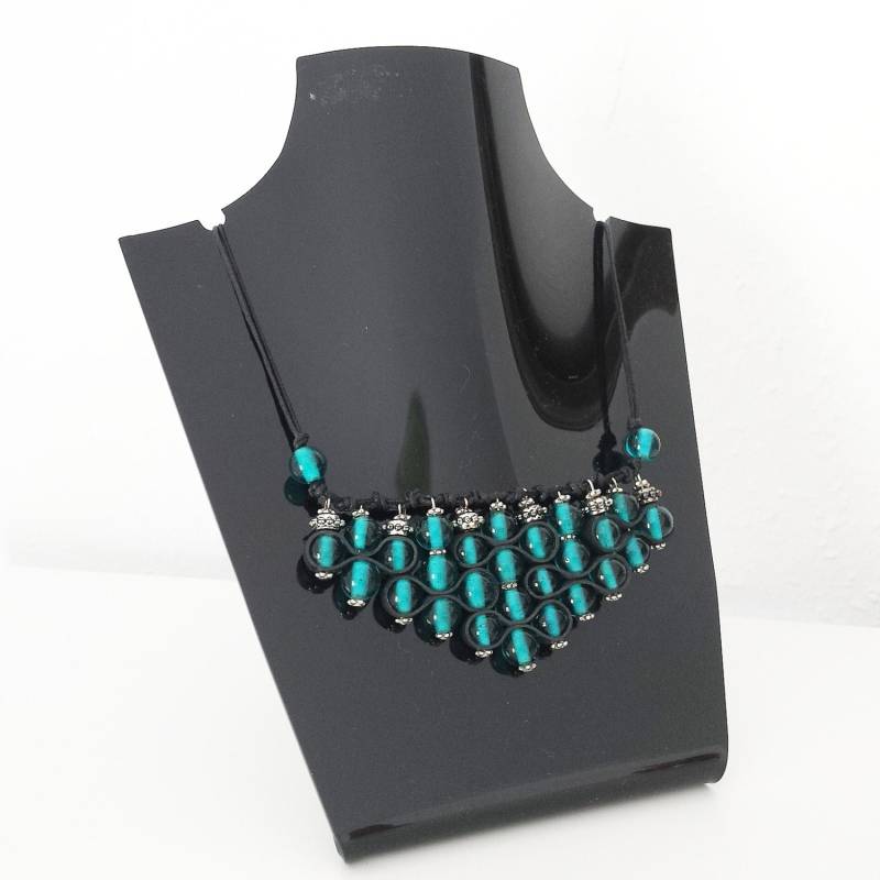 Blauw Groen Ketting Gemaakt Van Gummi Binnenband Fiets Recycling Uniek Cadeau - Gratis Verzending Blauw Groen Ketting Gemaakt Van Gummi Binnenband Fiets Recycling Uniek Cadeau - Gratis Verzending von WithLoveFromLiz