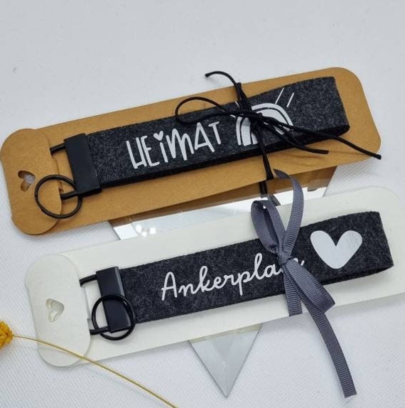 Schlüsselanhänger Lieblingsplatz Heimat Ankerplatz Aus Filz Geburtstag Freundin Weihnachten Oder Einfach Mal So von WithLovebySchimmels
