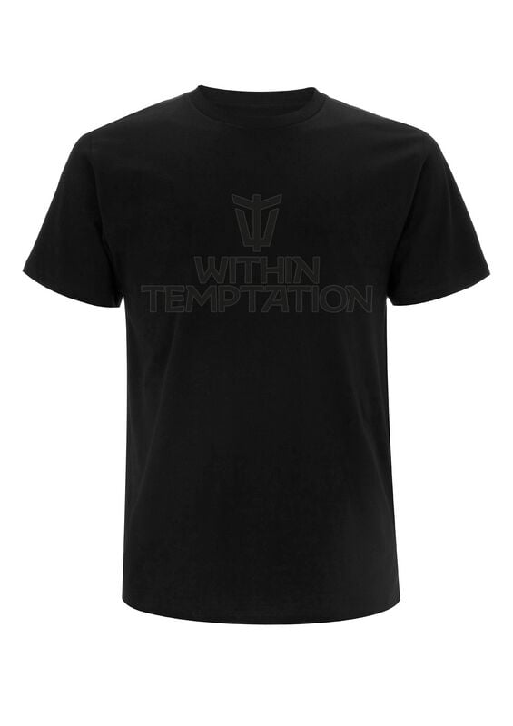 Within Temptation T-Shirt - Black On Black Logo - S bis 4XL - für Männer - Größe 3XL - schwarz  - Lizenziertes Merchandise! von Within Temptation
