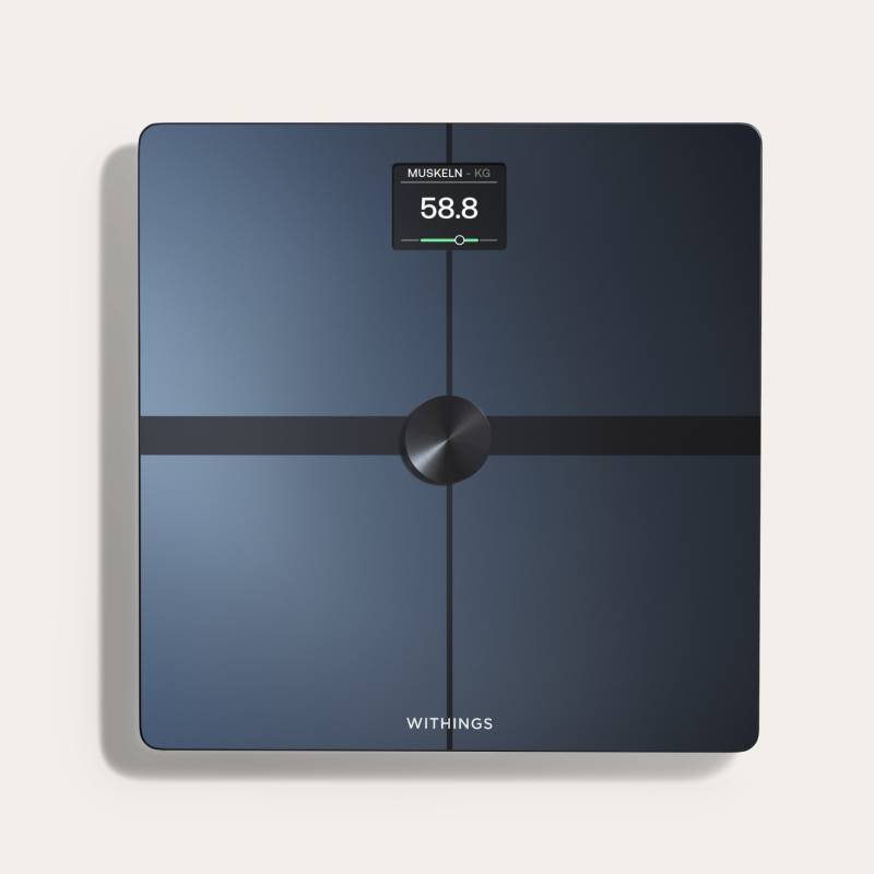 Withings Personenwaage "Body Comp, WLAN- oder Bluetooth-Konnektivität" spezielle Modi für Schwangerschaft, Babys und Athleten von Withings
