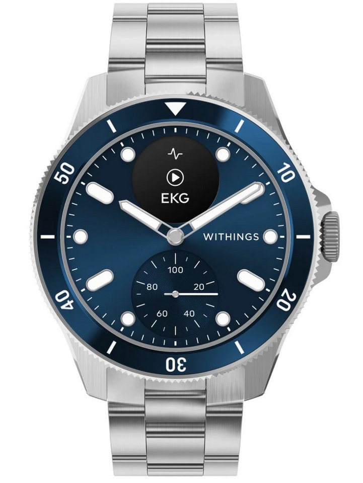 Withings Quarzuhr Withings HWA10-model 7-All-Int ScanWatch Nova Blue 43mm 10ATM Withings HWA10-model 7-All-Int ScanWatch Nova Blue 43mm 10ATM von Withings