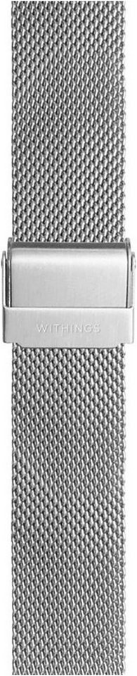 Withings Smartwatch-Armband Wristband Mesh Loop 18mm für ScanWatch/2 38mm und ScanWatch Light, Move, Steel HR 36mm - Material: Edelstahl und PVD-Beschichtung von Withings