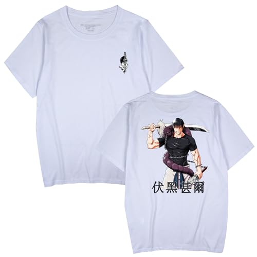 Fushiguro Toji T-Shirt Fushiguro Toji Cosplay Kurzarm Tops T-Shirt für Damen Herren Fushiguro Toji T-Shirt Fushiguro Toji Cosplay Kurzarm Tops T-Shirt für Damen Herren von Witorya
