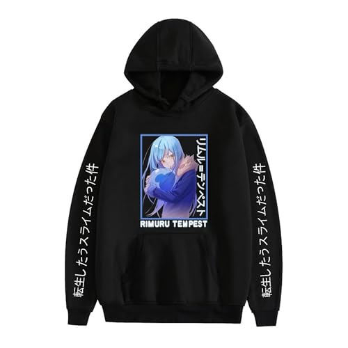 Witorya Anime That Time I Got Reincarnated As A Slime Hoodies Rimuru Tempest Grafik bedrucktes Langarm-Sweatshirt für Frauen und Männer Witorya Anime That Time I Got Reincarnated As A Slime Hoodies Rimuru Tempest Grafik bedrucktes Langarm-Sweatshirt für Frauen und Männer von Witorya