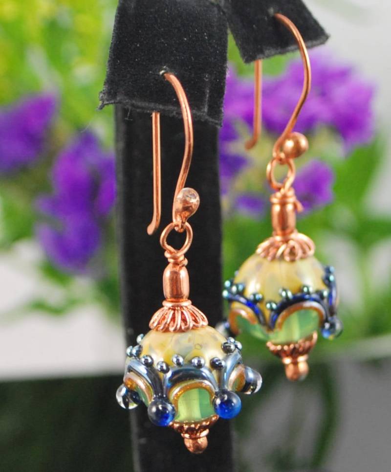 Einzigartige Glasperlen Und Kupfer von WitsEndMagick
