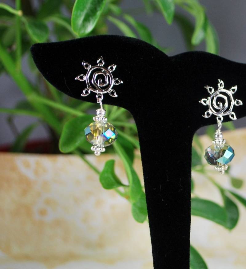 Unglaubliche Sunburst Ohrringe, Silber Srajd von WitsEndMagick