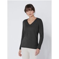 Witt Weiden Damen Kaschmir-Pullover anthrazit-meliert von CREATION L PREMIUM