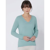 Witt Weiden Damen Kaschmir-Pullover aqua-meliert von CREATION L PREMIUM