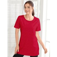 Witt Damen Longshirt, rot-schwarz-bedruckt von Witt