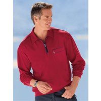 Witt Weiden Herren Langarm-Poloshirt rot von Catamaran