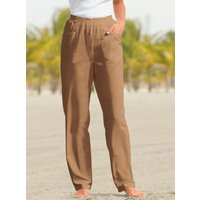 Witt Damen Schlupfhose aus Baumwolle, pflegeleicht, camel von Witt