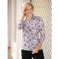 Witt Weiden Damen Poloshirt fuchsia-petrol-bedruckt von Witt