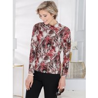 Witt Weiden Damen Langarmshirt bordeaux-gemustert von Witt