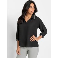 Witt Weiden Damen Bluse schwarz von Witt