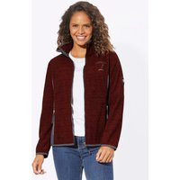 Witt Weiden Damen Fleece-Jacke erdbeere-anthrazit-meliert von Witt