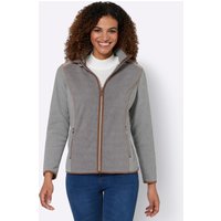 Witt Weiden Damen Fleecejacke steingrau-meliert von Witt