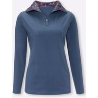 Witt Weiden Damen Langarmshirt rauchblau von Witt